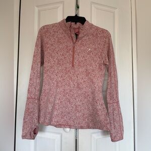 Gym Shark Women's Pink Quarter-Zip Top